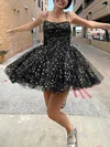 A-line Scoop Neck Tulle Short/Mini Homecoming Dresses #Favs020110544