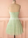 A-line Sweetheart Chiffon Short/Mini Homecoming Dresses With Ruffles #Favs020109919
