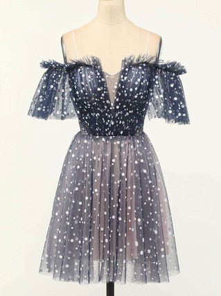 A-line Off-the-shoulder Tulle Short/Mini Homecoming Dresses With Ruffles #Favs020109961 A-line Off-the-shoulder Tulle Short/Mini Homecoming Dresses With Ruffles #Favs020109961