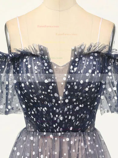 A-line Off-the-shoulder Tulle Short/Mini Homecoming Dresses With Ruffles #Favs020109961