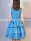 A-line Scoop Neck Tulle Short/Mini Homecoming Dresses With Ruffles #Favs020110006