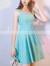 A-line Square Neckline Stretch Crepe Short/Mini Homecoming Dresses #Favs020110007