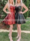 A-line Scoop Neck Sequined Short/Mini Homecoming Dresses #Favs020110053