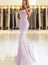 Trumpet/Mermaid One Shoulder Stretch Crepe Floor-length Ruffles Prom Dresses #Favs020105742