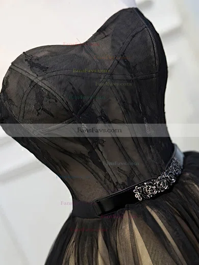 A-line Sweetheart Tulle Short/Mini Homecoming Dresses With Beading #Favs020110142