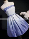 A-line Strapless Shimmer Crepe Short/Mini Homecoming Dresses #Favs020110157