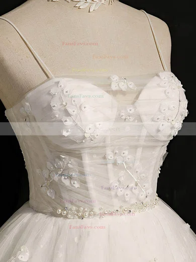 Ball Gown Sweetheart Tulle Short/Mini Homecoming Dresses With Beading #Favs020110162