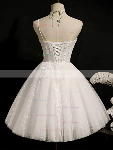 Ball Gown Sweetheart Tulle Short/Mini Homecoming Dresses With Beading #Favs020110162