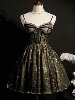 A-line V-neck Lace Tulle Short/Mini Homecoming Dresses With Beading #Favs020110169 A-line V-neck Lace Tulle Short/Mini Homecoming Dresses With Beading #Favs020110169