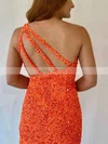 Sheath/Column One Shoulder Sequined Short/Mini Homecoming Dresses #Favs020110281