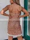 Sheath/Column V-neck Sequined Short/Mini Homecoming Dresses #Favs020110315