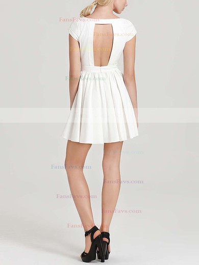 A-line Scoop Neck Chiffon Short/Mini Prom Dresses #Favs020101452