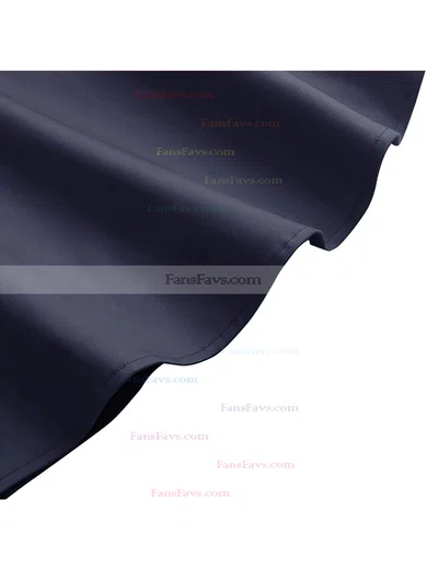 A-line Off-the-shoulder Satin Knee-length Homecoming Dresses #Favs020110205