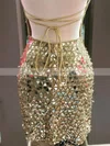 Sheath/Column Scoop Neck Sequined Short/Mini Homecoming Dresses #Favs020110603