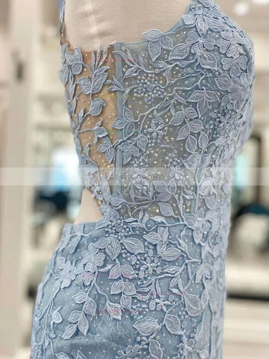 Sheath/Column V-neck Tulle Short/Mini Homecoming Dresses With Lace #Favs020110717