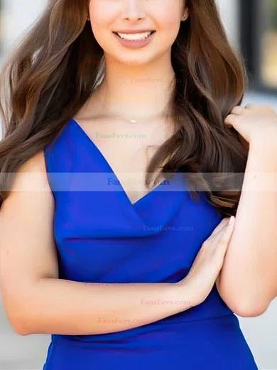 Sheath/Column Cowl Neck Chiffon Short/Mini Homecoming Dresses #Favs020110748