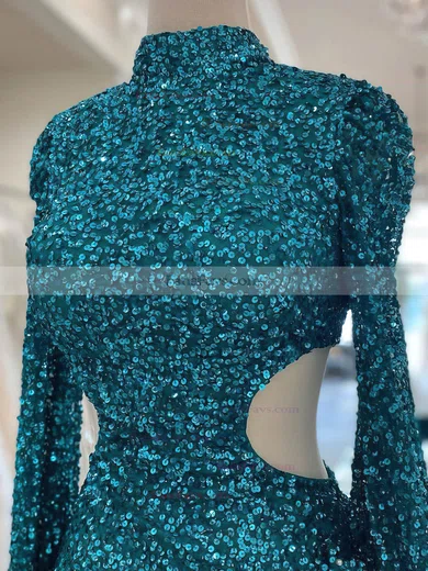 Sheath/Column High Neck Sequined Short/Mini Homecoming Dresses #Favs020110753