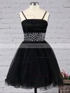 A-line Square Neckline Chiffon Short/Mini Beading Homecoming Dresses #Favs02014651