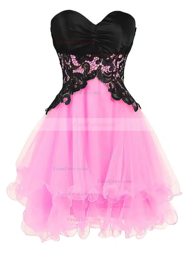 Princess Sweetheart Organza Short/Mini Tiered Nice Homecoming Dresses #Favs020102562