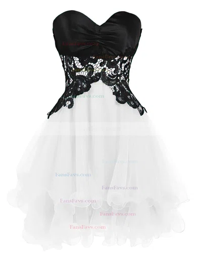 Princess Sweetheart Organza Short/Mini Tiered Nice Homecoming Dresses #Favs020102562