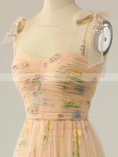 A-line Sweetheart Lace Tulle Short/Mini Homecoming Dresses With Ruffles #Favs020110918