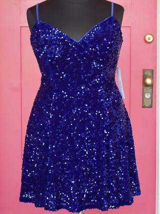 A-line V-neck Sequined Short/Mini Homecoming Dresses #Favs020110922 A-line V-neck Sequined Short/Mini Homecoming Dresses #Favs020110922
