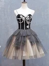 A-line Sweetheart Tulle Short/Mini Homecoming Dresses With Flower(s) #Favs020111043