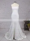 Trumpet/Mermaid Strapless Stretch Crepe Sweep Train Prom Dresses #Favs02016264