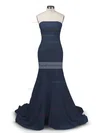 Trumpet/Mermaid Strapless Stretch Crepe Sweep Train Prom Dresses #Favs02016264
