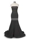 Trumpet/Mermaid Strapless Stretch Crepe Sweep Train Prom Dresses #Favs02016264