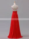 A-line Sweetheart Chiffon Floor-length Beading Prom Dresses #Favs02013433