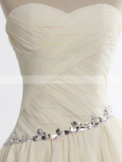 A-line Sweetheart Chiffon Asymmetrical Beading High Low Beautiful Prom Dresses #Favs020103611