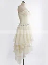 A-line Sweetheart Chiffon Asymmetrical Beading High Low Beautiful Prom Dresses #Favs020103611