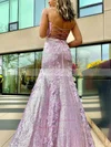Sheath/Column Sweetheart Sequined Sweep Train Prom Dresses With Split Front #Favs020113307