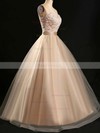 Ball Gown Sweetheart Tulle Floor-length Appliques Lace Prom Dresses #Favs020102180
