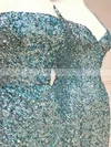 Sheath/Column Strapless Sequined Floor-length Prom Dresses With Split Front #Favs020114053